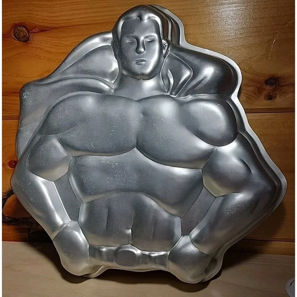 Vintage 1977 DC Superman Wilton Cake Pan 502-1212